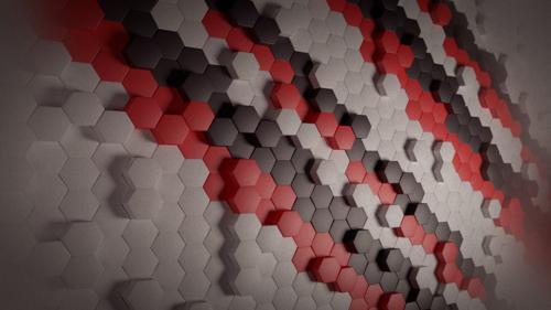 Abstract Scene with Hexagon Tiles preview image